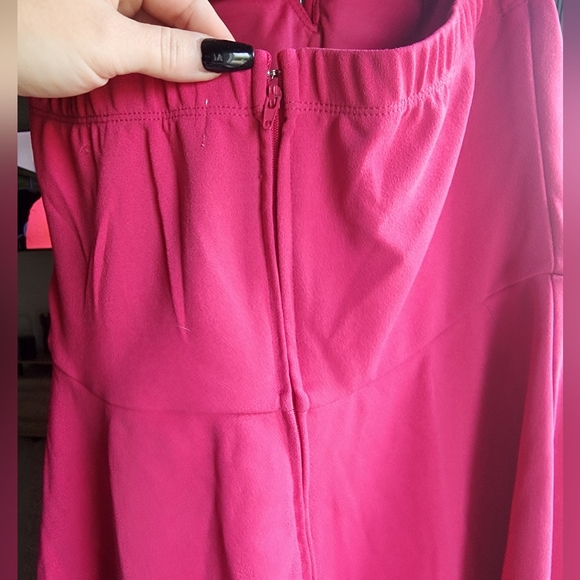 Row A Pink Strapless Women's Tie Waist Fit & Flare Women's Mini Dress| SIZE MED - Picture 13 of 16